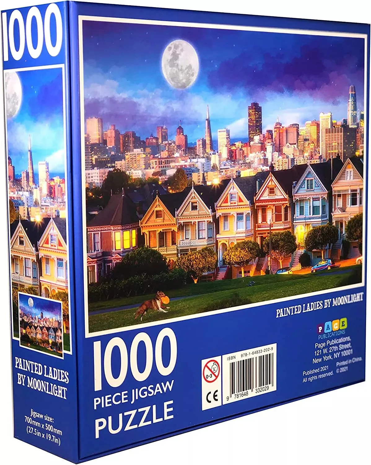 1000-Piece Jigsaw Puzzle, Painted Ladies By Moonlight