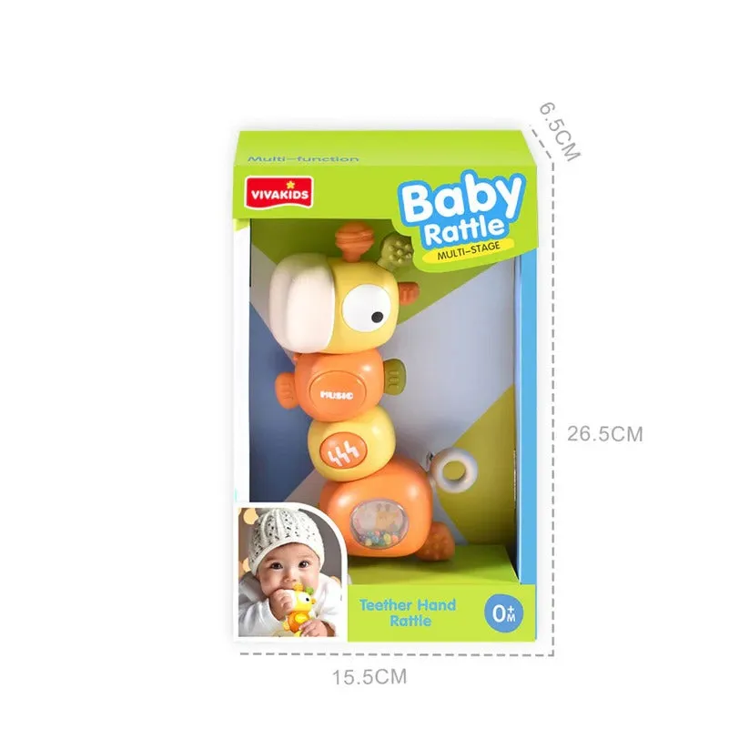 [2 Pack] Maya & Friends Giraffe Multi Stage Baby Rattle