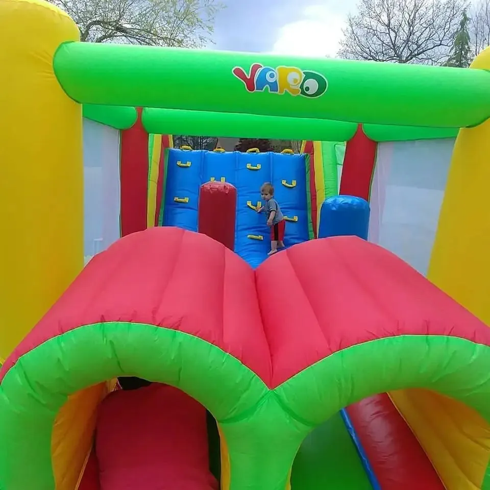 21FT Giant Inflatable Jumping Castle with Slide & Obstacle Course – Premium 6-in-1 Bounce House for Kids, Parties, & Events – Includes 950W Blower