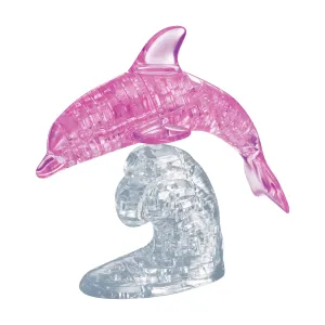 3D Crystal Puzzle - Dolphin (Pink): 95 Pcs