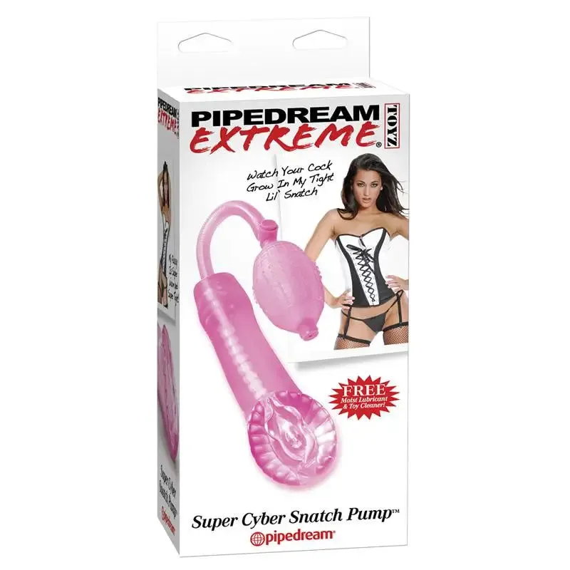 7.6-inch Pipedream Extreme Pink Vagina Masturbator with Pump Action