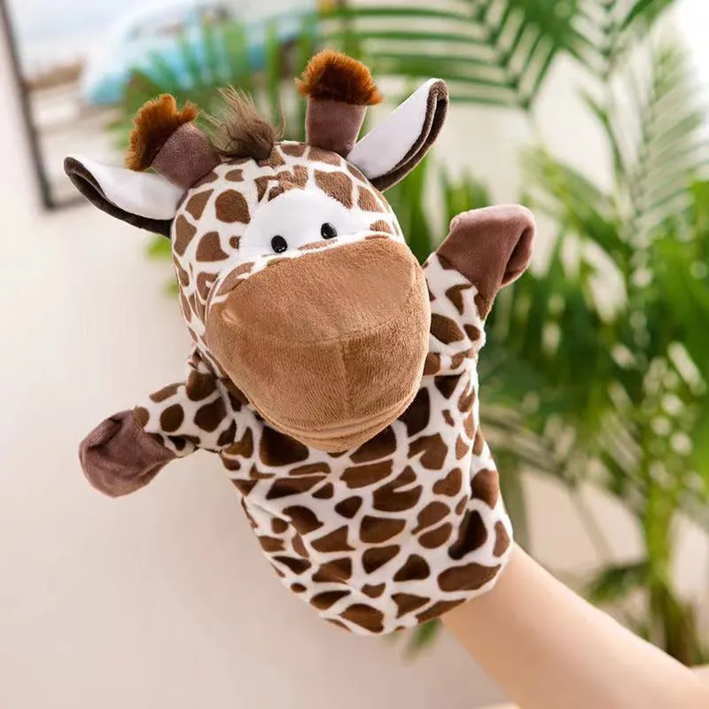 Animal Hand Puppet Plush Toy Storytelling Educational Toy for Kids