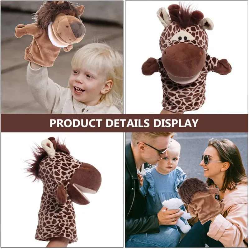 Animal Hand Puppet Plush Toy Storytelling Educational Toy for Kids