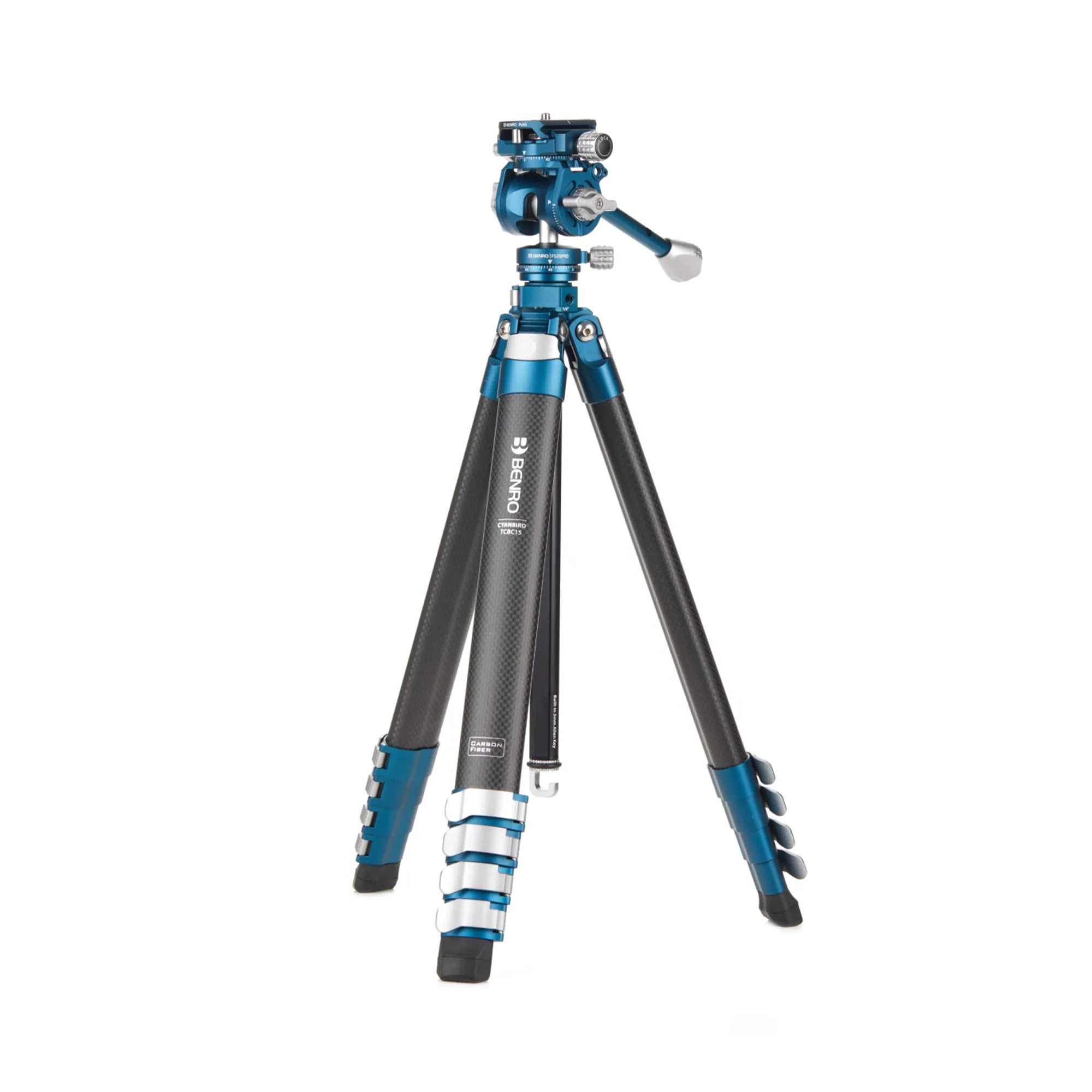 Benro CyanBird Carbon Fiber 5 Section Tripod Kit with FS20PRO 2 in 1 Hybrid Tripod Head