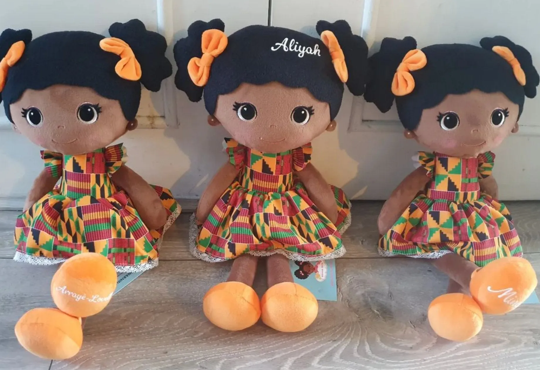 Bibinee Kojo Kente Doll (Direct Shipping)