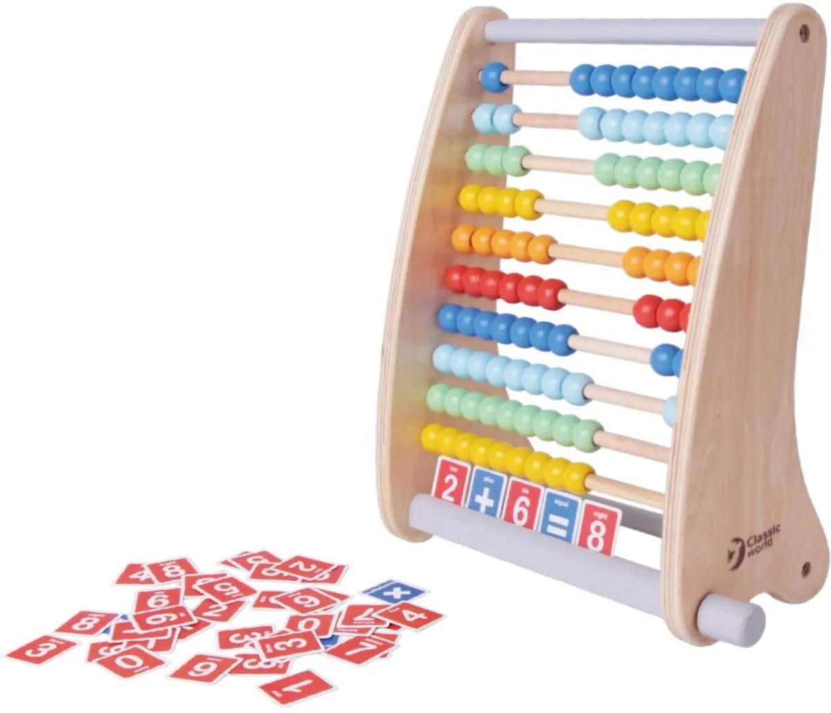 Classic World - Abacus Ball Frame with Counting Card