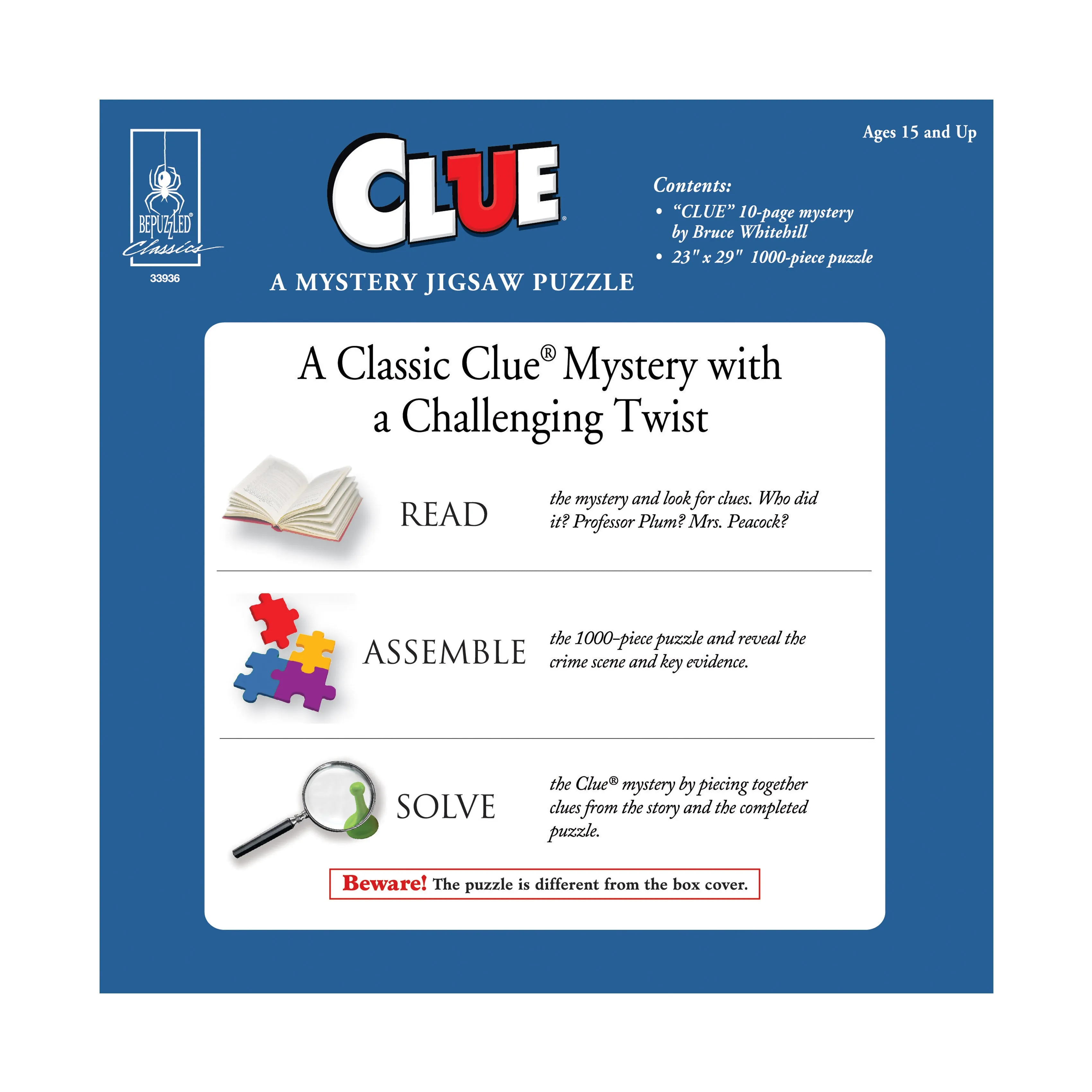 Clue - A Mystery Jigsaw Puzzle: 1000 Pcs