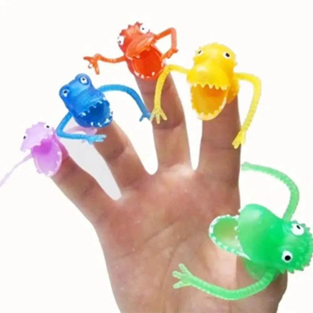 Colorful Mini PVC Puppet Party Favors - Set of 10 Fun Fillers