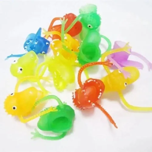 Colorful Mini PVC Puppet Party Favors - Set of 10 Fun Fillers