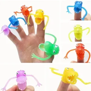 Colorful Mini PVC Puppet Party Favors - Set of 10 Fun Fillers