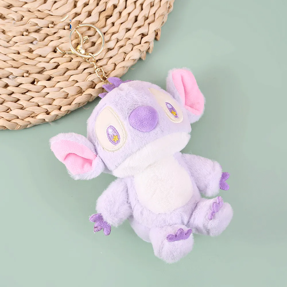 Colorful Stitch Plush Keychain.