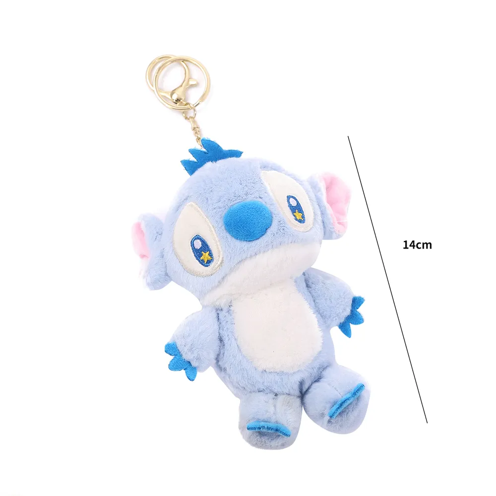 Colorful Stitch Plush Keychain.