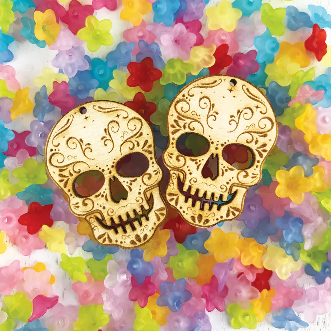 DIY Day of the Dead Skull Kit Earrings