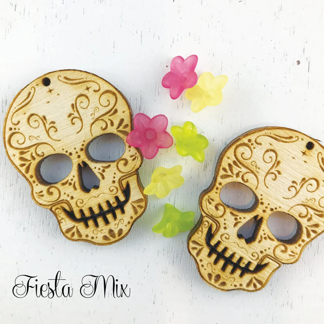 DIY Day of the Dead Skull Kit Earrings