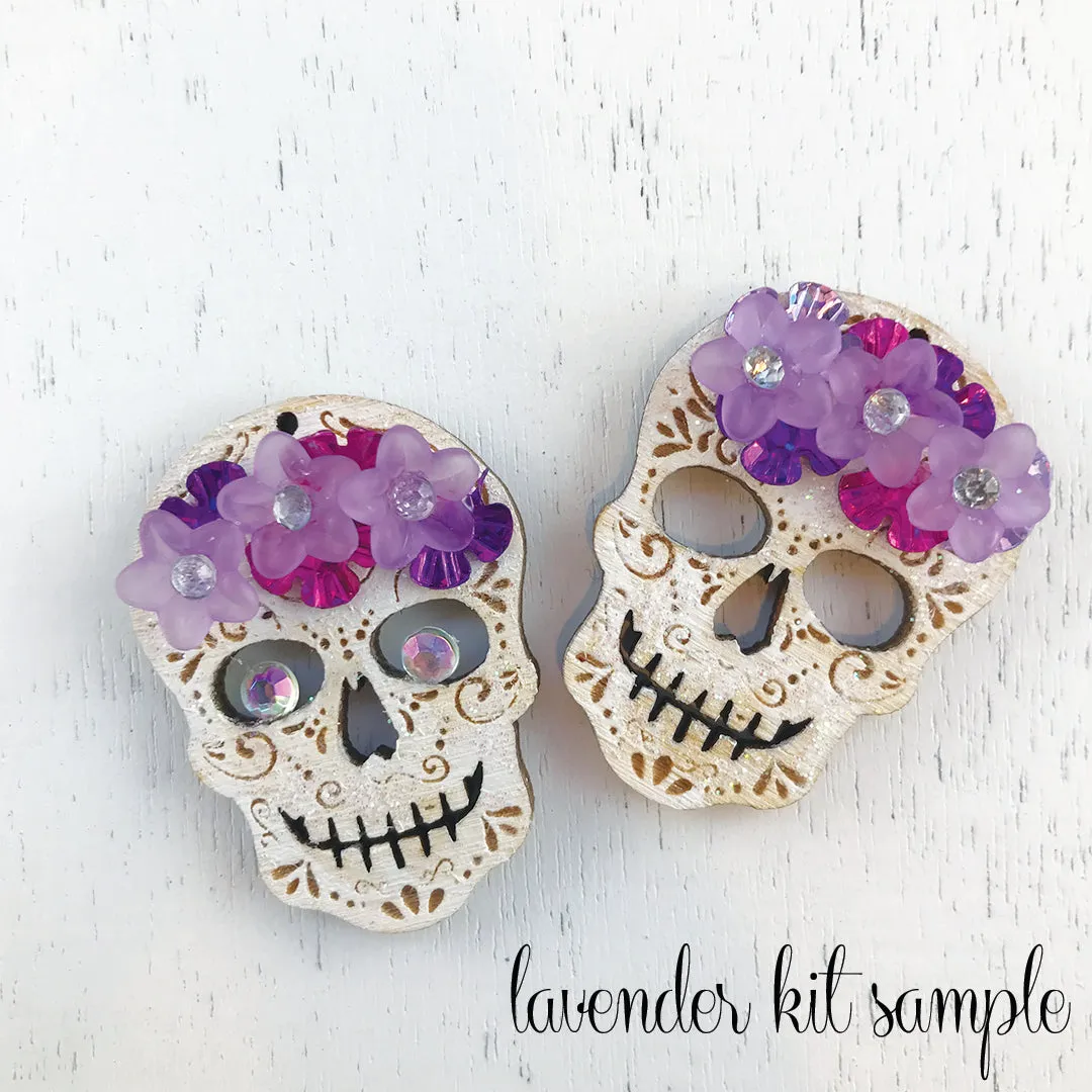 DIY Day of the Dead Skull Kit Earrings