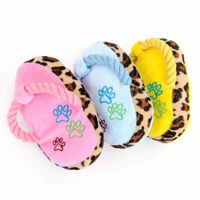 Dog slipper chew toy