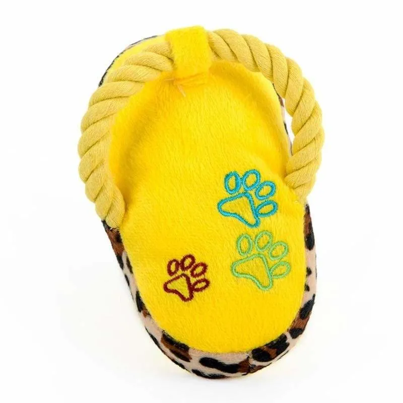 Dog slipper chew toy