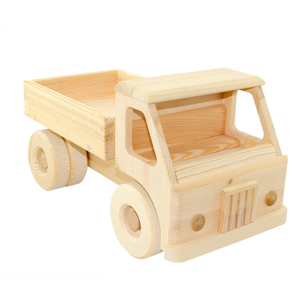 Extra Large Wooden Toy Truck With Blocks - Junior