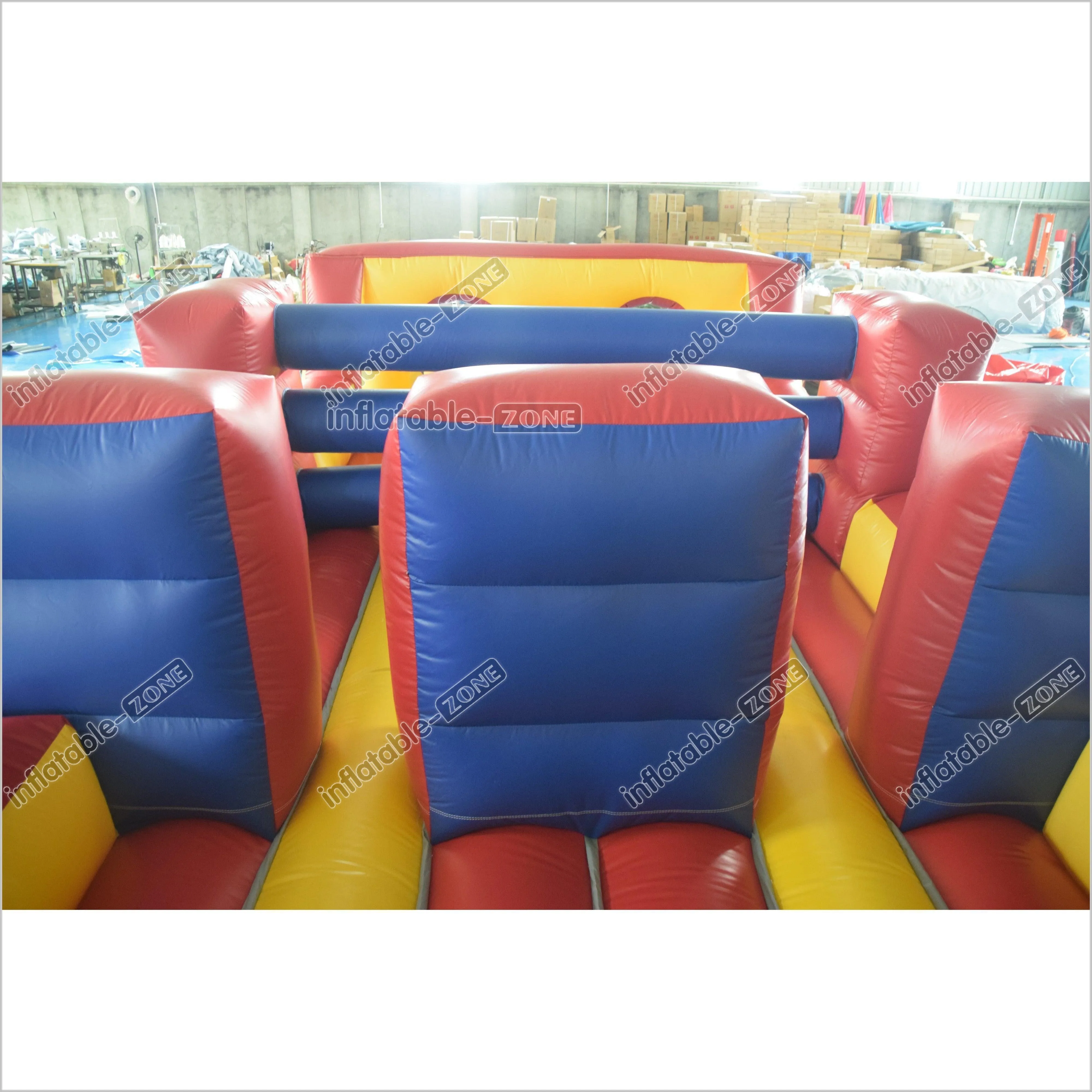 Extreme Inflatable Obstacle Course Warrior Jump Inflatable Floating Obstacle Course For Sale