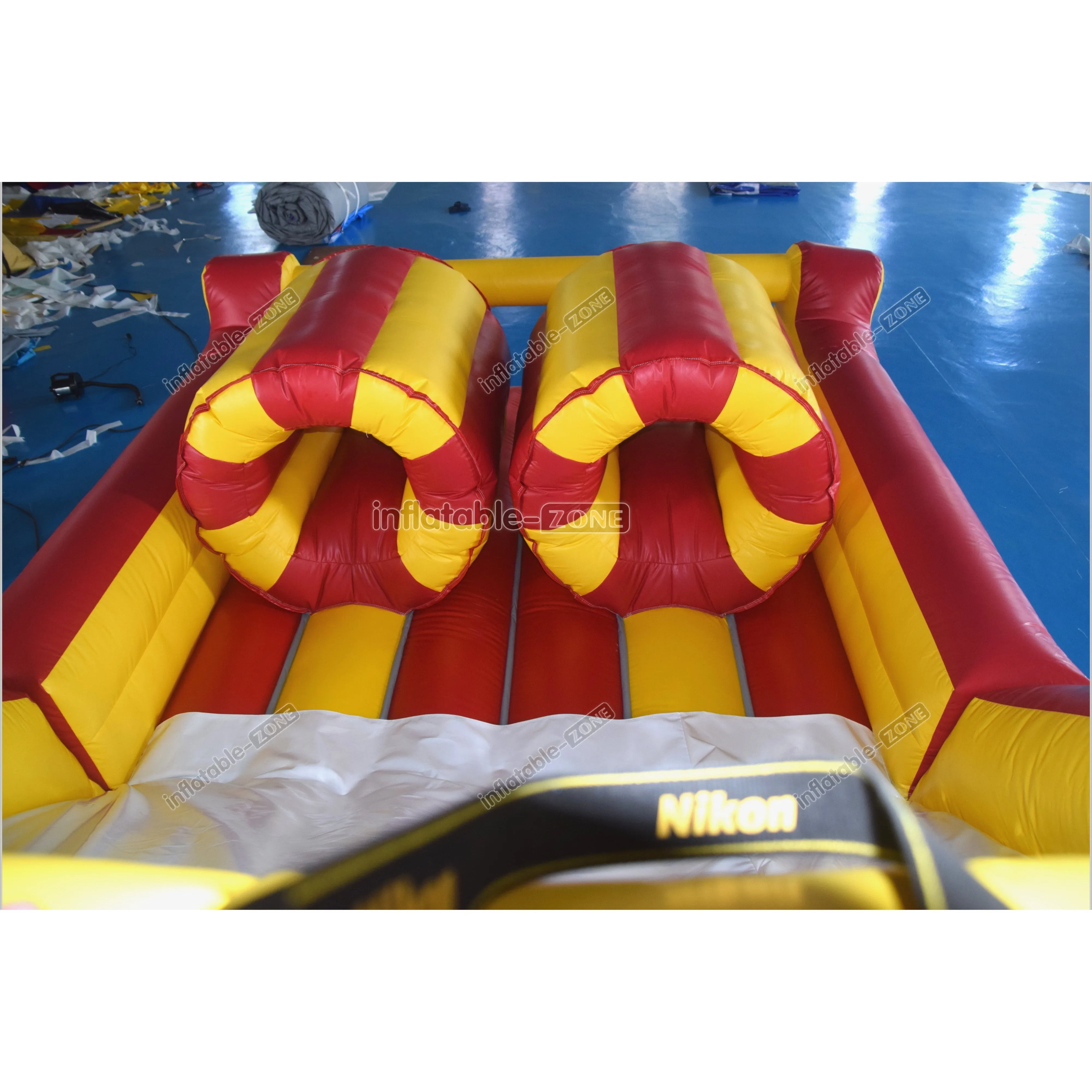 Extreme Inflatable Obstacle Course Warrior Jump Inflatable Floating Obstacle Course For Sale