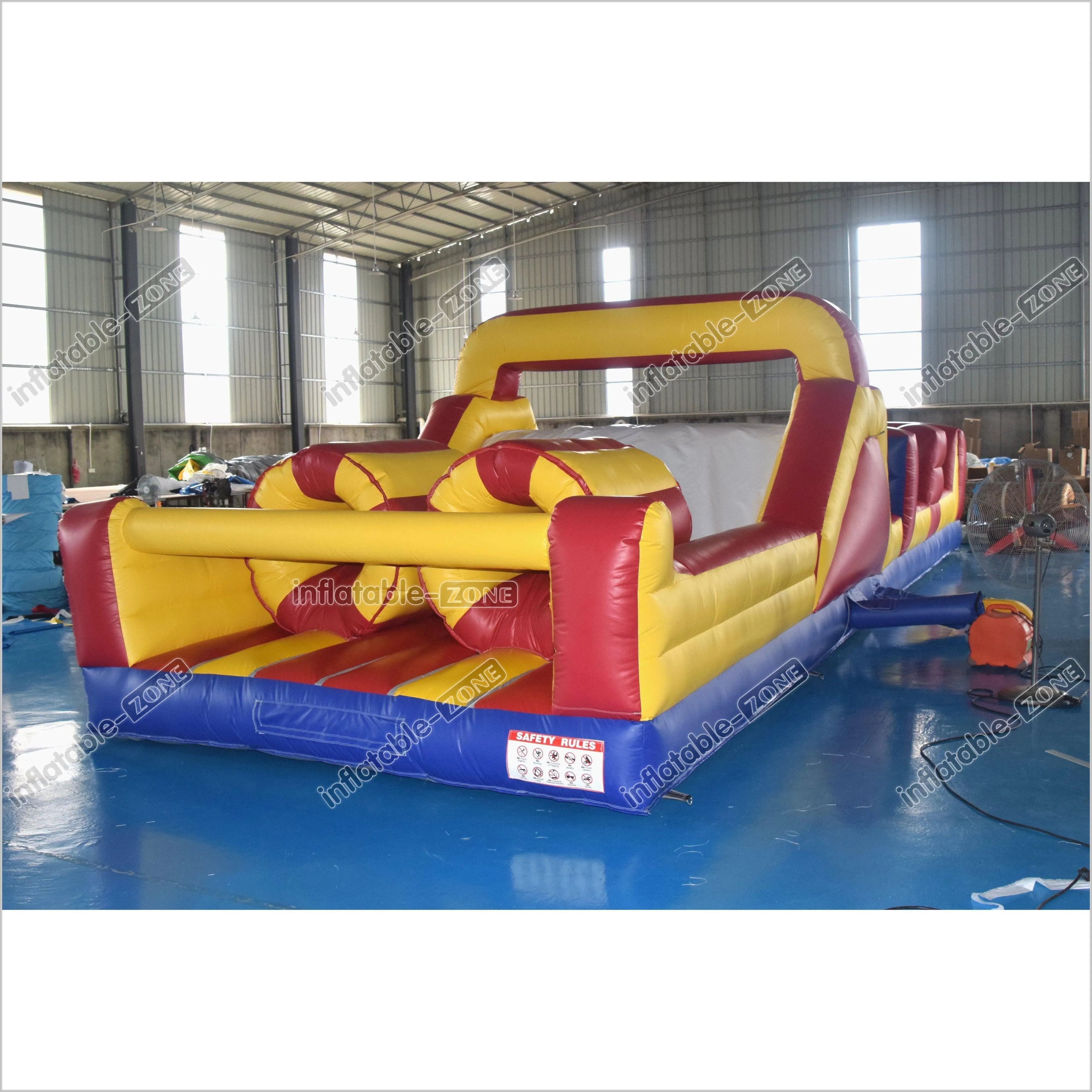 Extreme Inflatable Obstacle Course Warrior Jump Inflatable Floating Obstacle Course For Sale