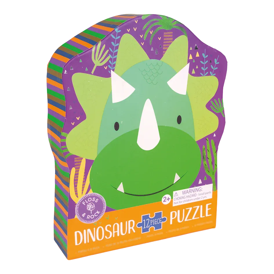 Floss & Rock Dinosaur Jigsaw Puzzle - 12 Pieces