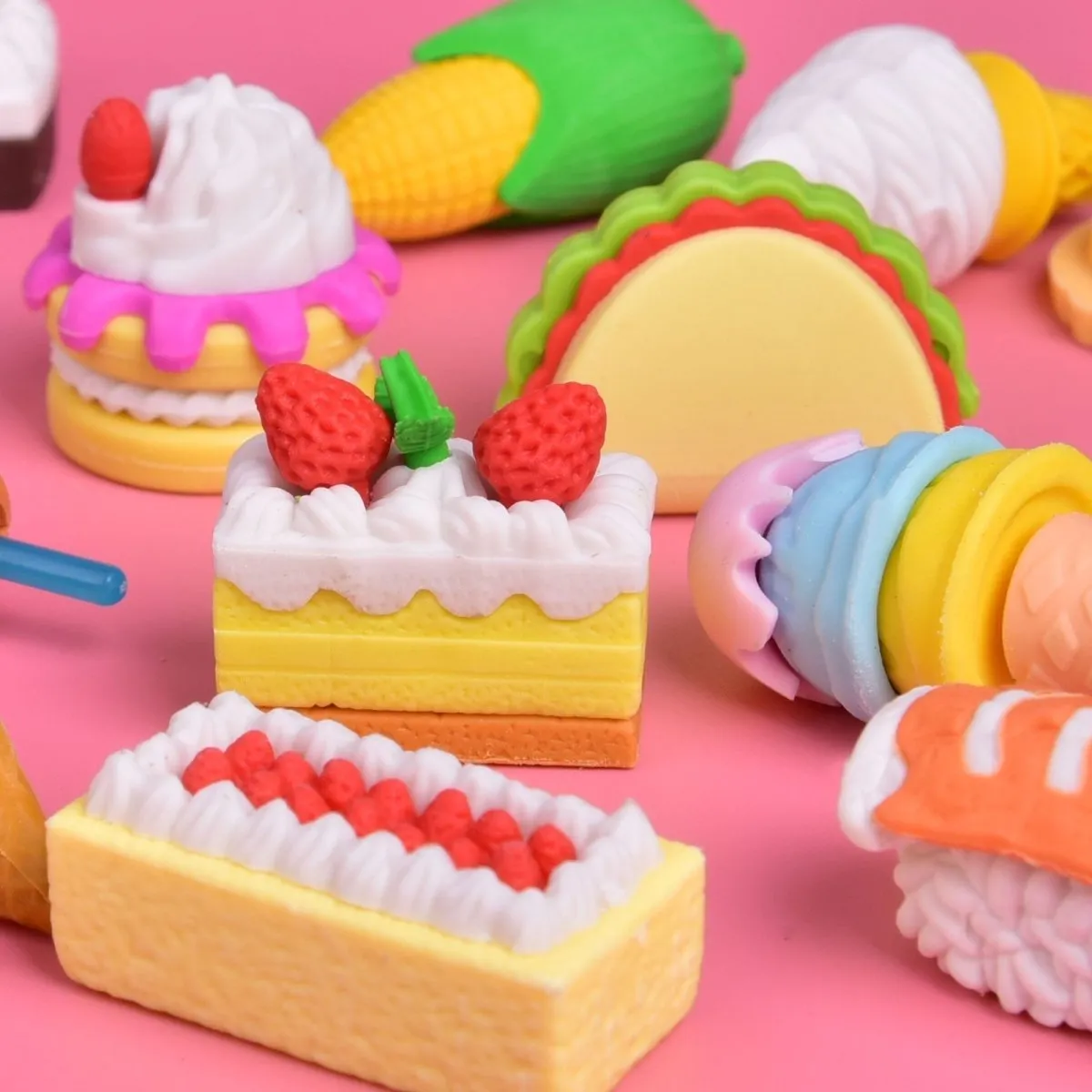 Fun Food Erasers-Wholesale