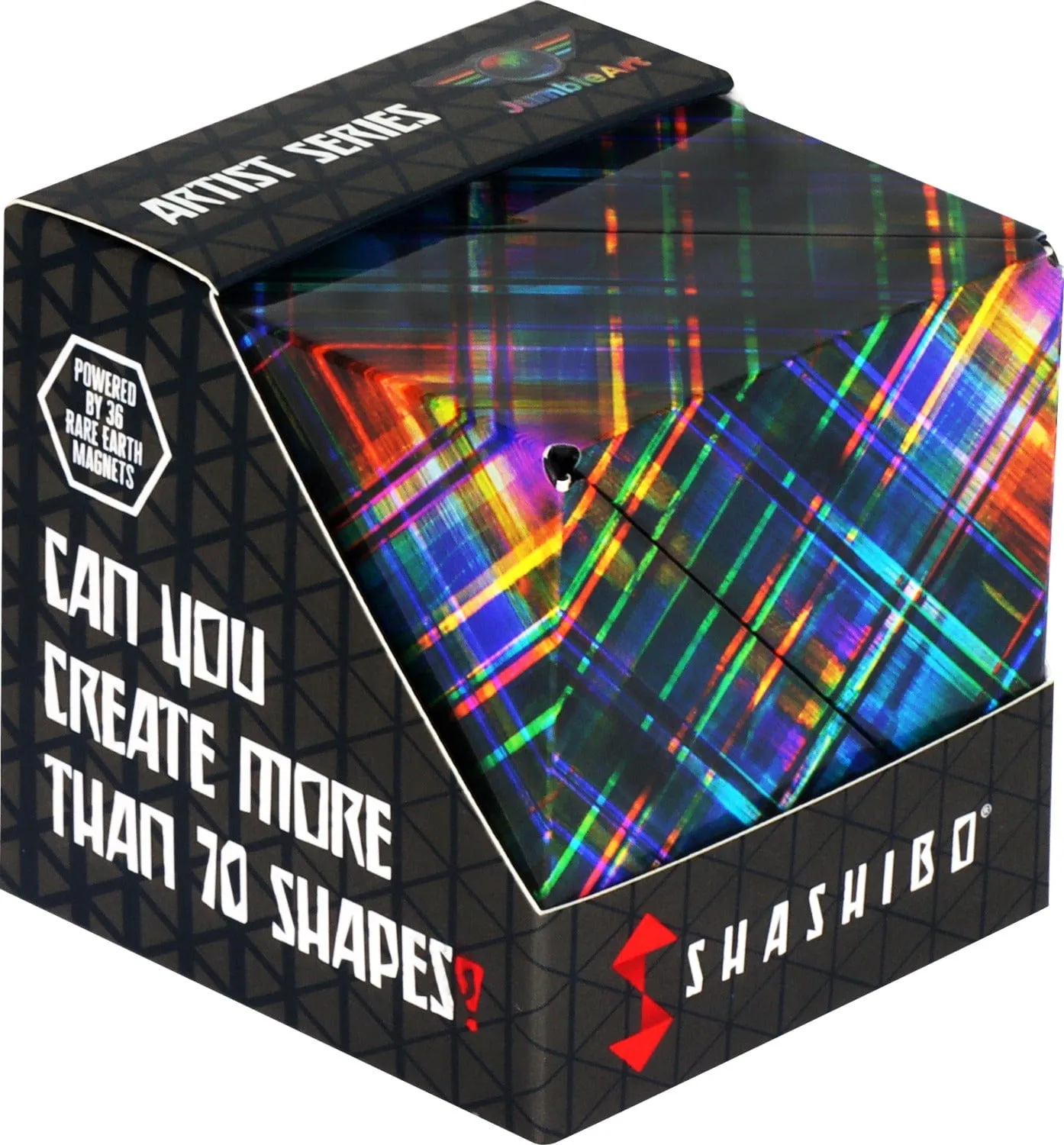 Fun In Motion Shashibo Disco Plaid - Magnetic Puzzle Cube