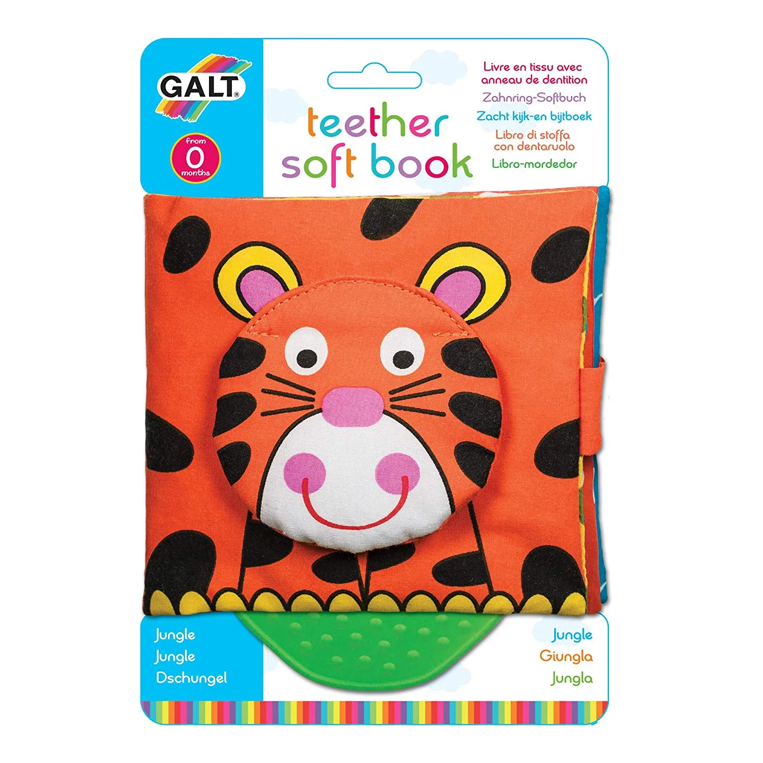 Galt Teether Soft Book - Jungle