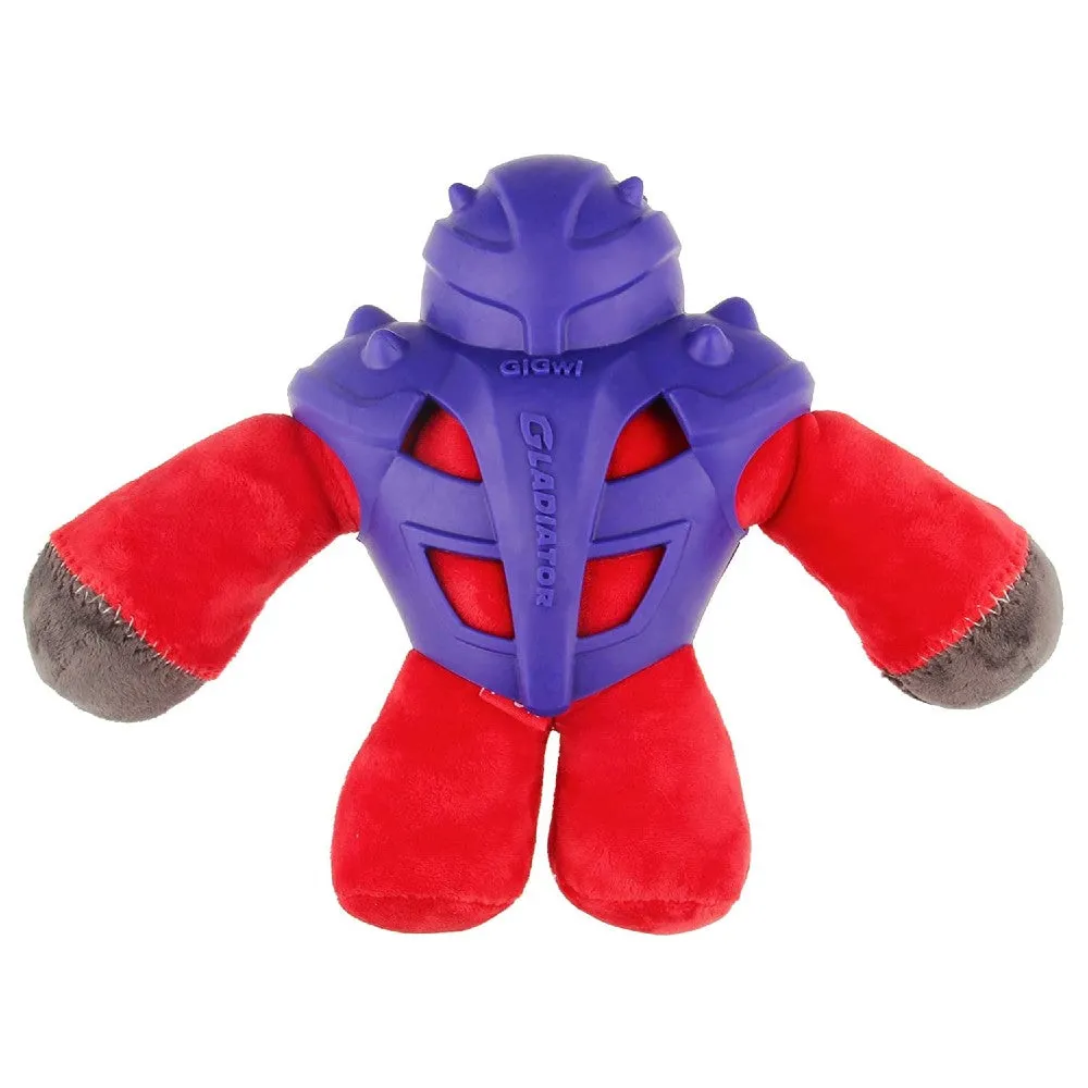 Gigwi Gladiator TPR Squeaker Red Plush - Medium