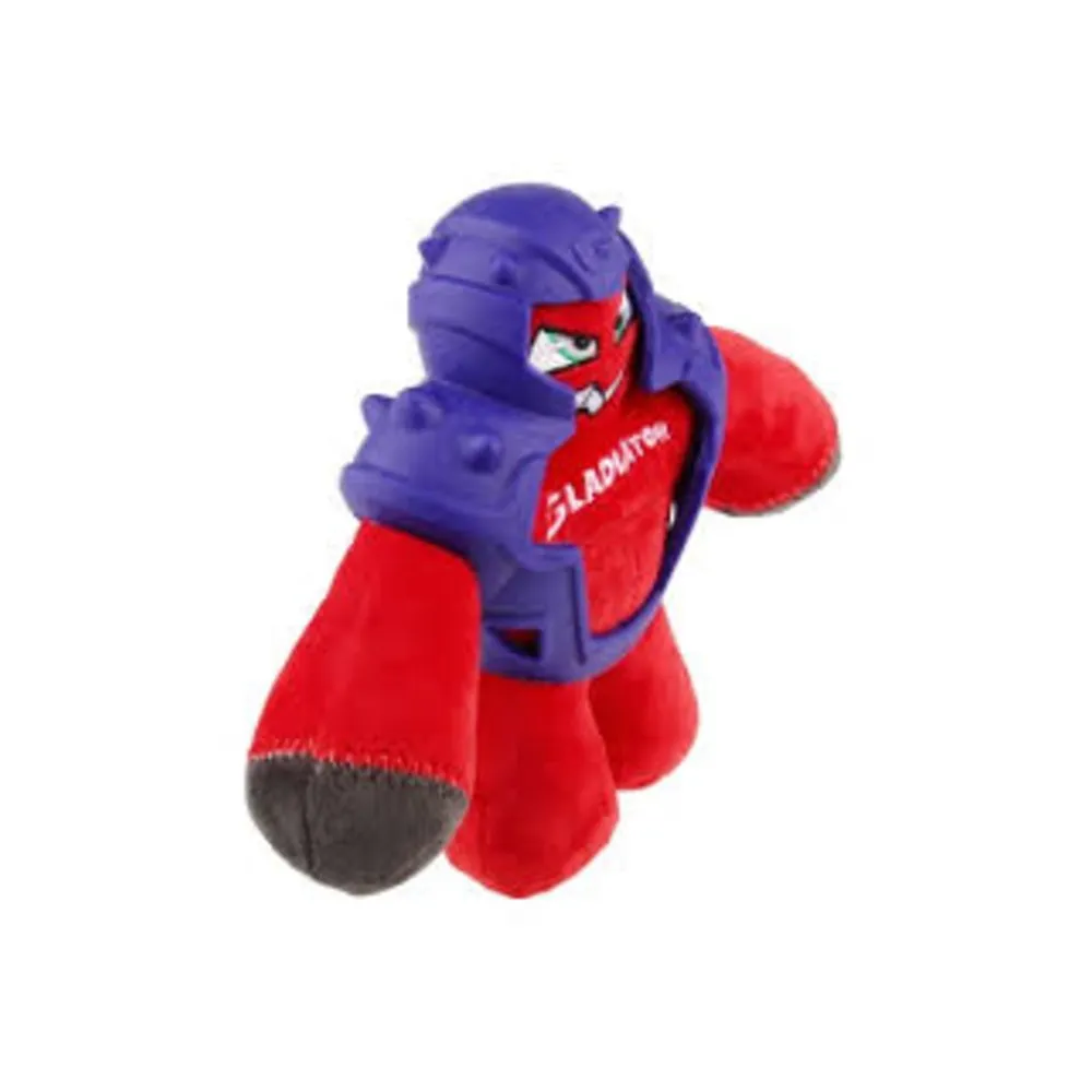 Gigwi Gladiator TPR Squeaker Red Plush - Medium