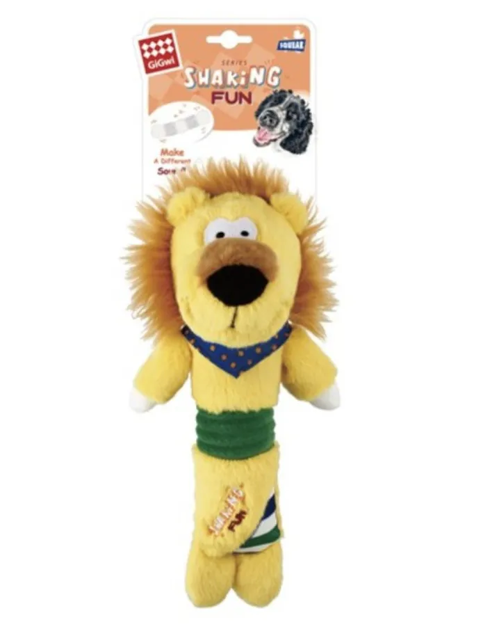 GiGwi Shaking Fun Series: Fun Plush Dog Toy with Squeaker