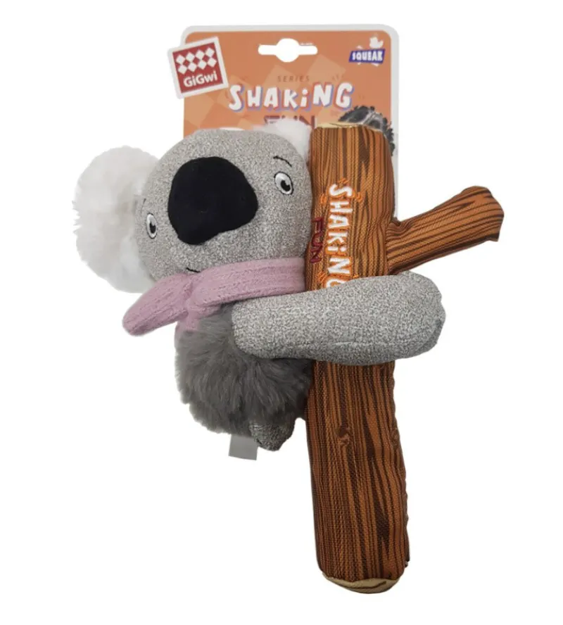 GiGwi Shaking Fun Series: Fun Plush Dog Toy with Squeaker