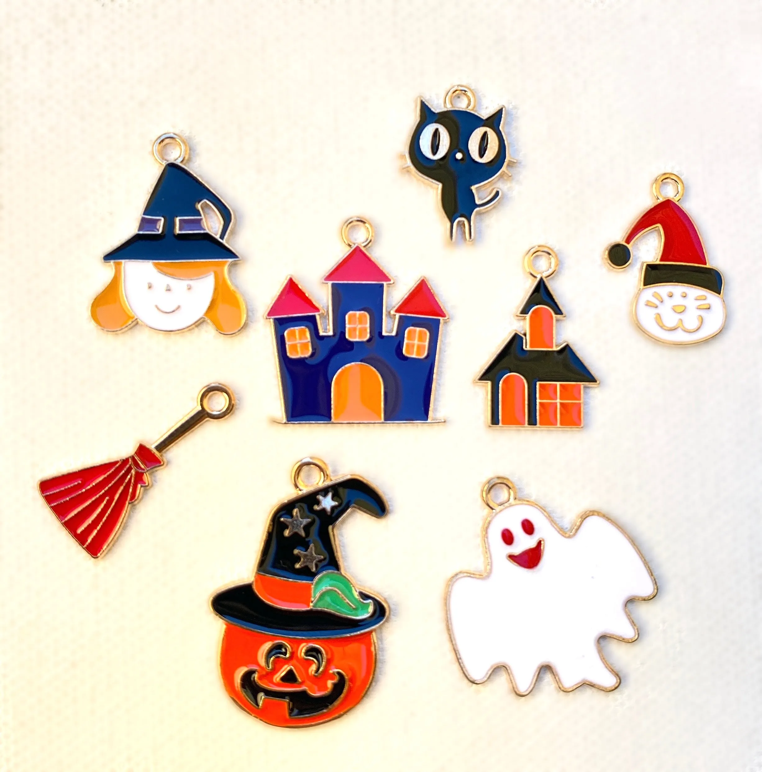 Halloween Enamel Charm Set