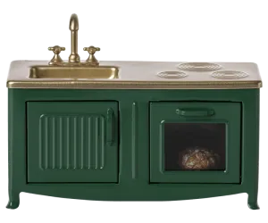 Heirloom Toy | Mouse Kitchen- Green | Maileg