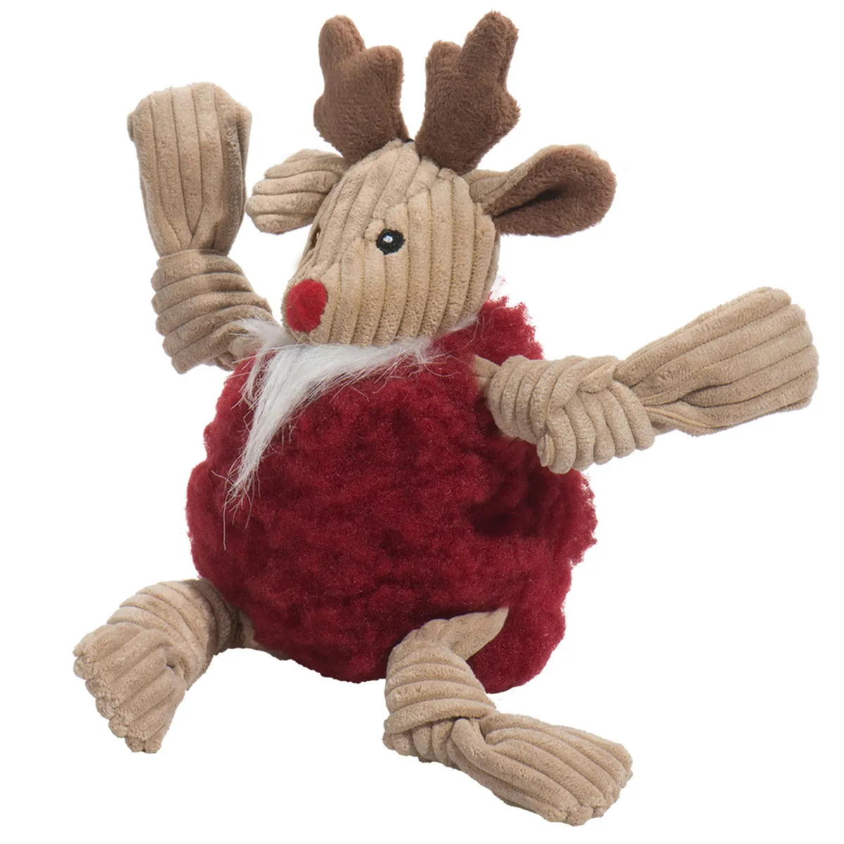 HuggleHounds Fleece Reindeer Knottie