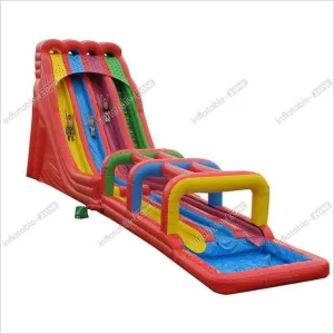 Inflatable Slide Obstacle Course Jumping Castle Water Slide , Kids Bouncy Castle With Slide