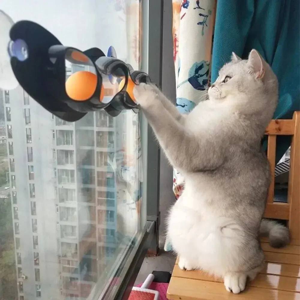 Interactive Suction Cup Cat Toy