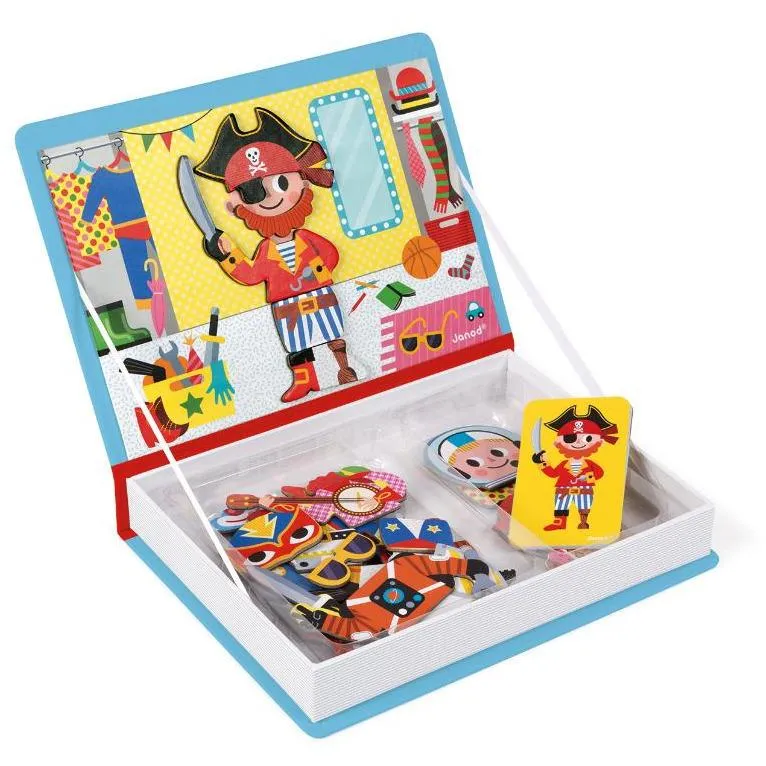 Janod Boys Costumes Magnetic Book