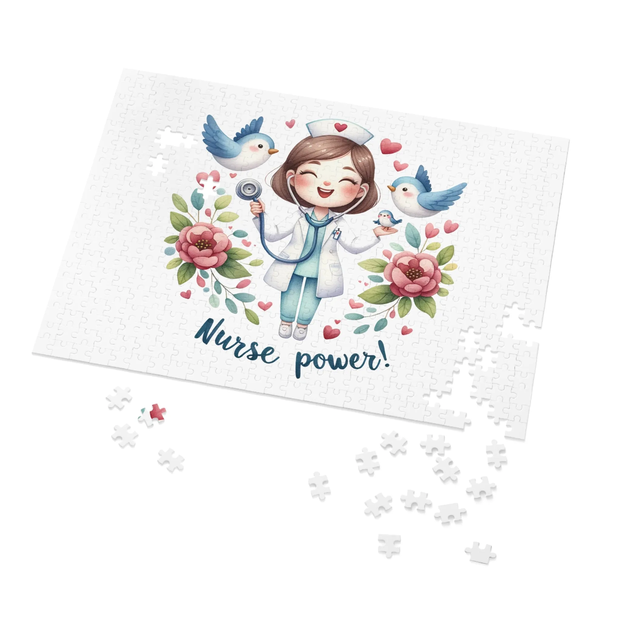 Jigsaw Puzzle, Nurse, Personalised/Non-Personalised (30, 110, 252, 500,1000-Piece)