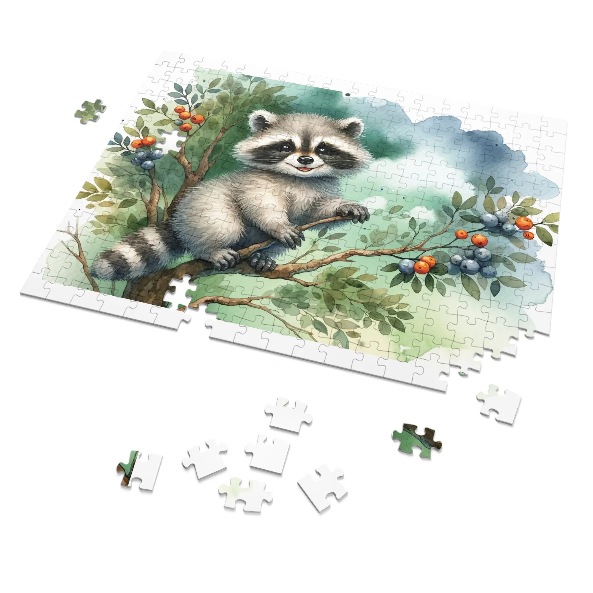 Jigsaw Puzzle, Racoon, Personalised/Non-Personalised (30, 110, 252, 500,1000-Piece)