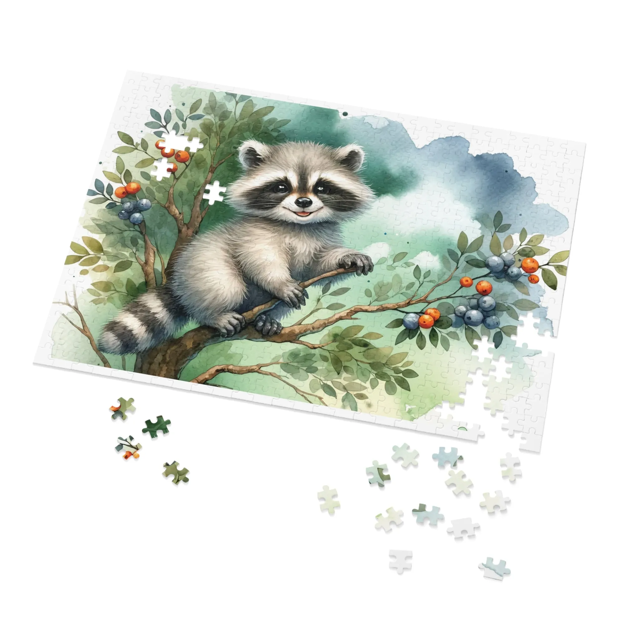 Jigsaw Puzzle, Racoon, Personalised/Non-Personalised (30, 110, 252, 500,1000-Piece)