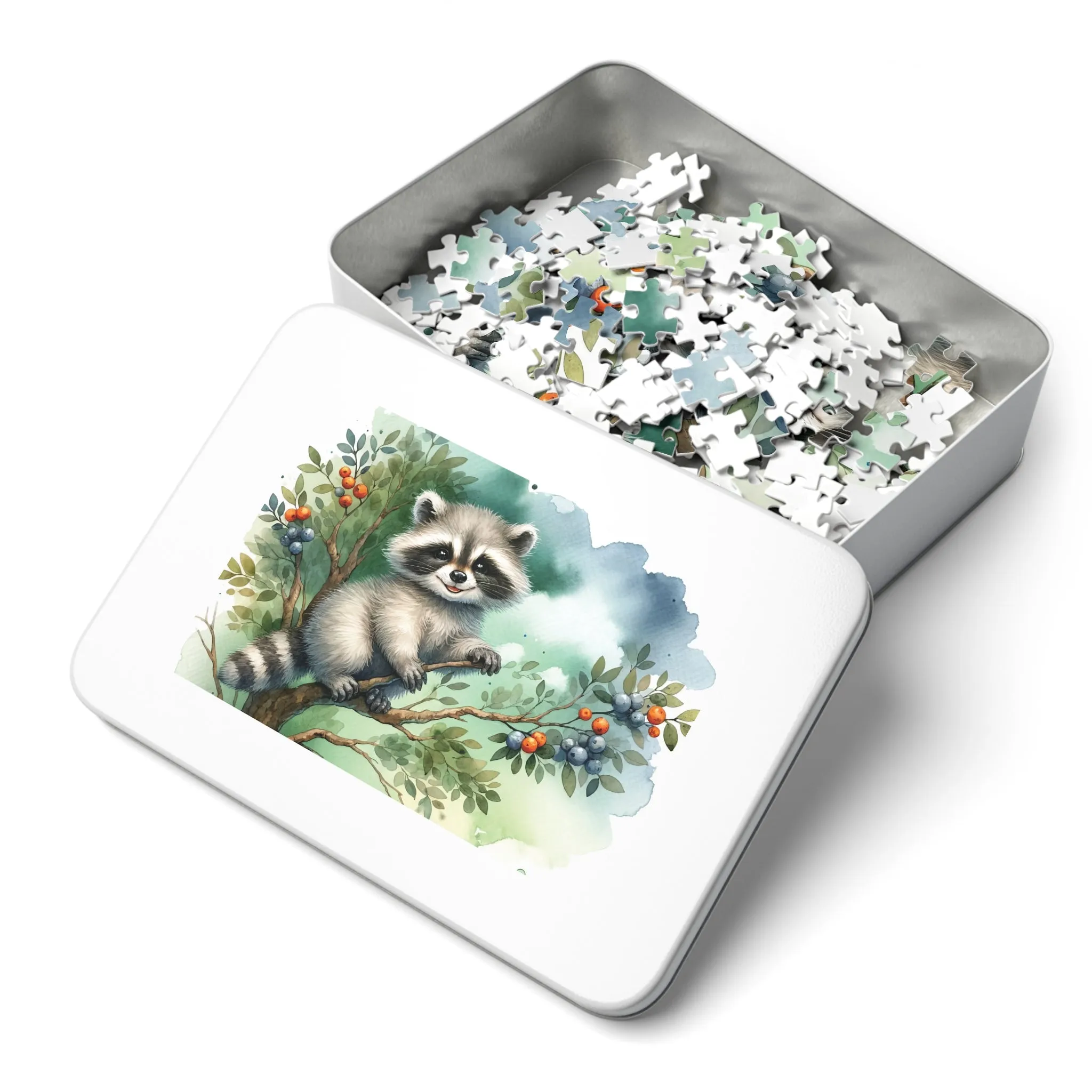 Jigsaw Puzzle, Racoon, Personalised/Non-Personalised (30, 110, 252, 500,1000-Piece)