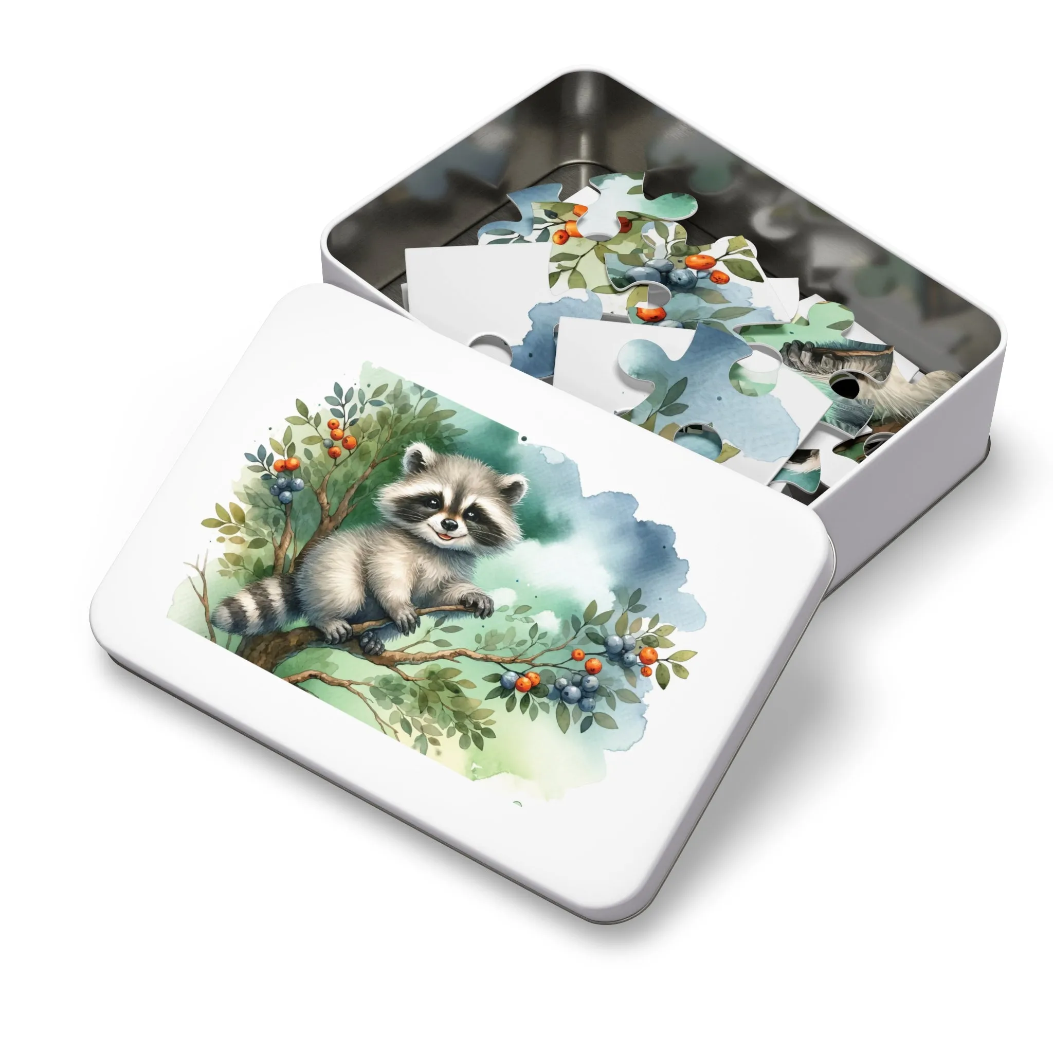 Jigsaw Puzzle, Racoon, Personalised/Non-Personalised (30, 110, 252, 500,1000-Piece)