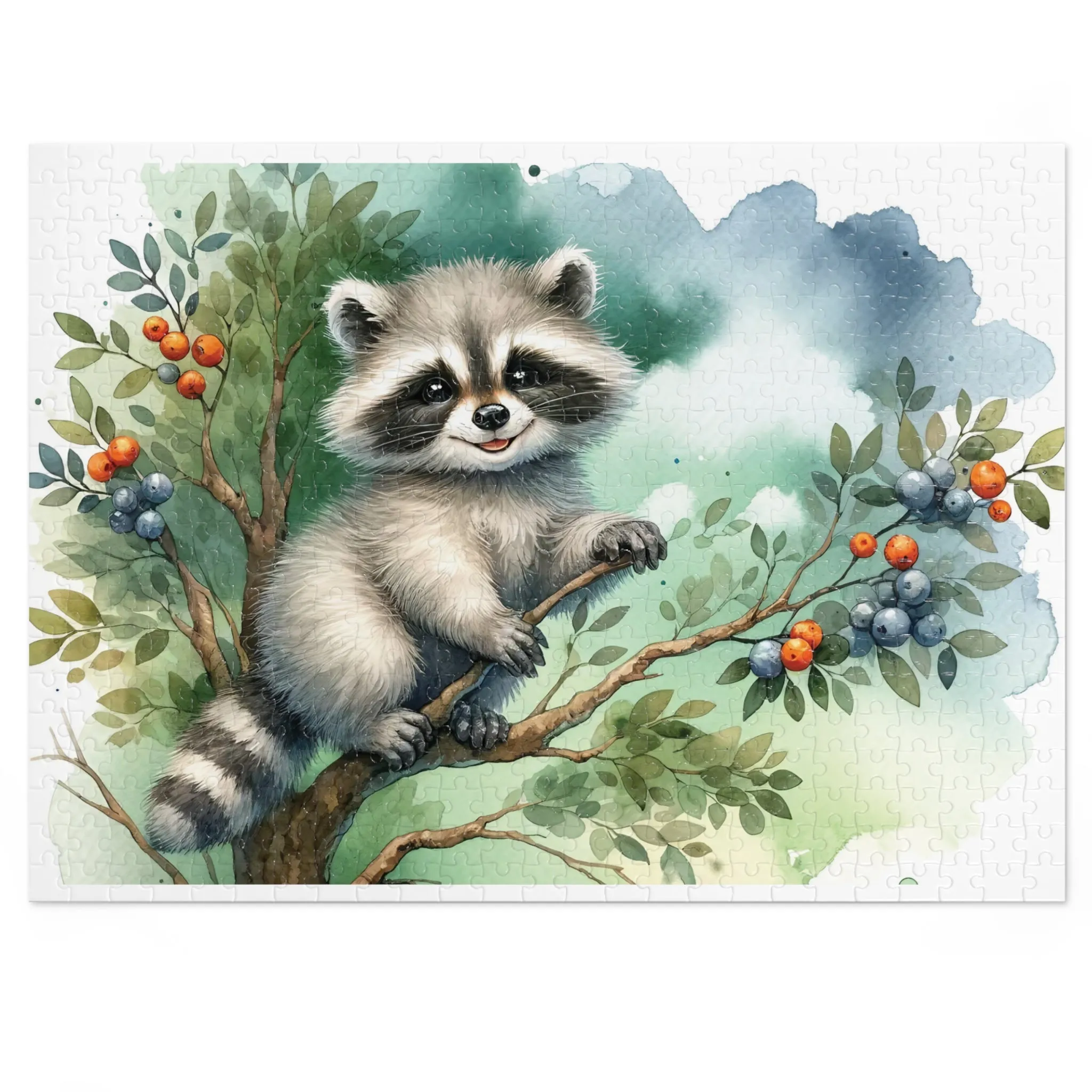 Jigsaw Puzzle, Racoon, Personalised/Non-Personalised (30, 110, 252, 500,1000-Piece)