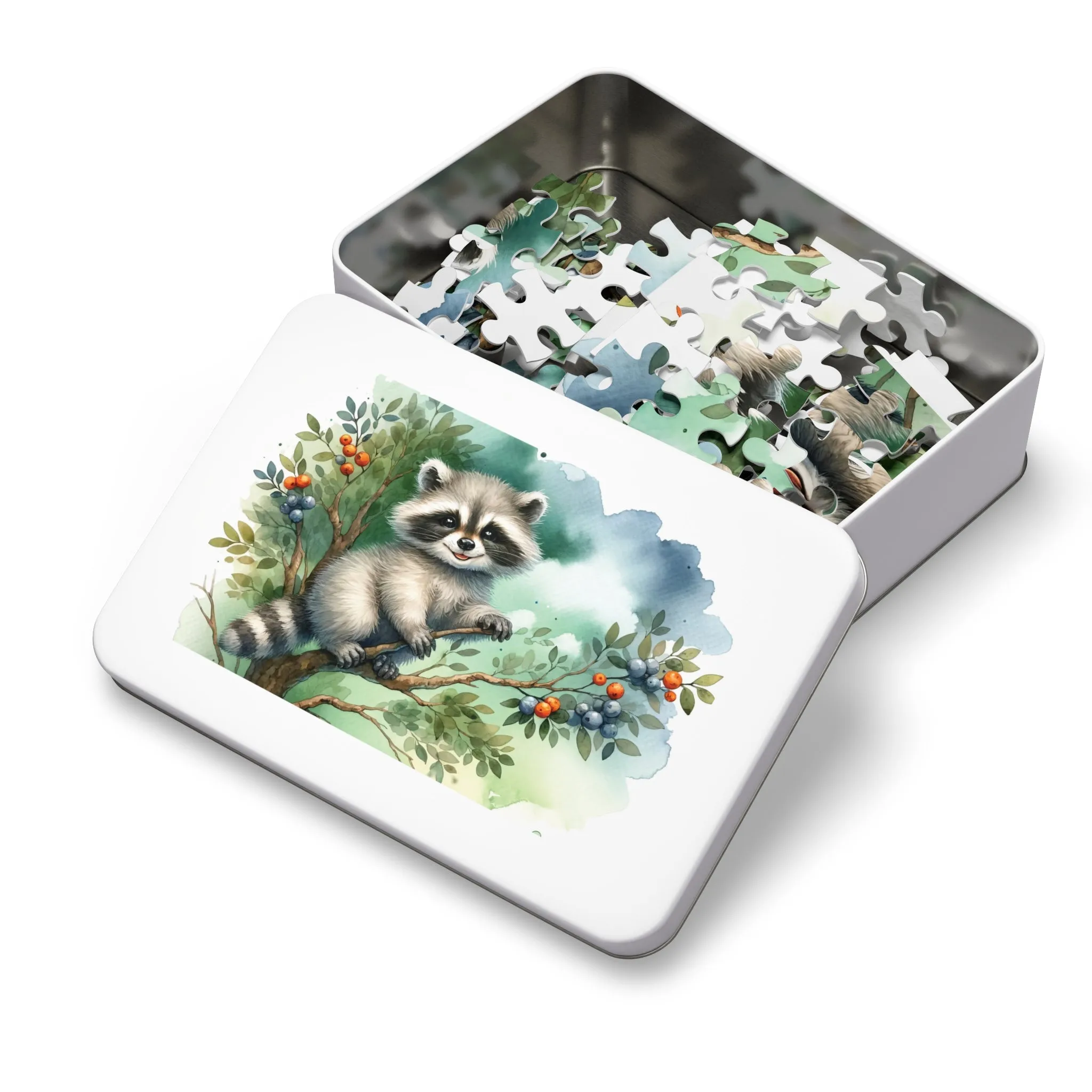 Jigsaw Puzzle, Racoon, Personalised/Non-Personalised (30, 110, 252, 500,1000-Piece)