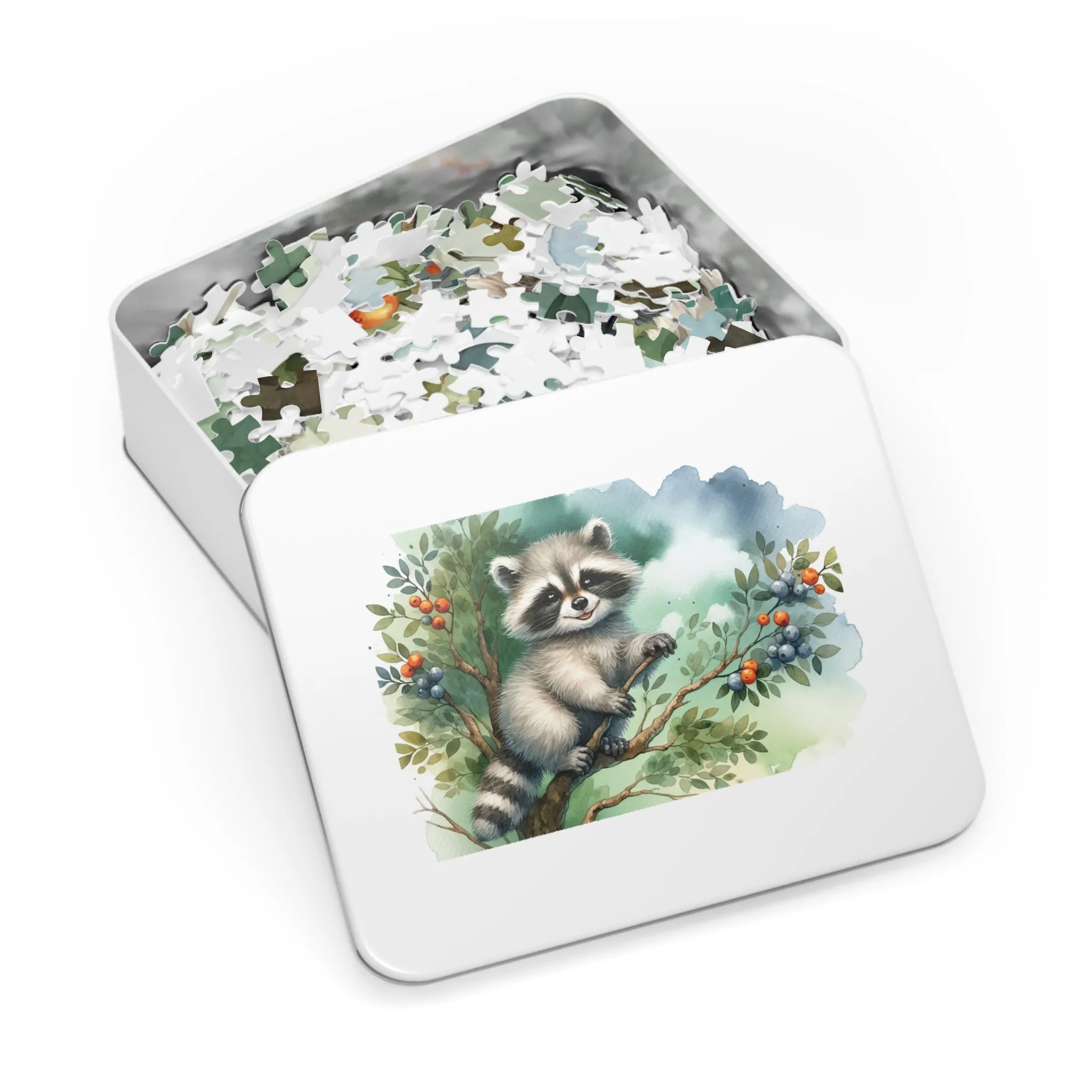 Jigsaw Puzzle, Racoon, Personalised/Non-Personalised (30, 110, 252, 500,1000-Piece)