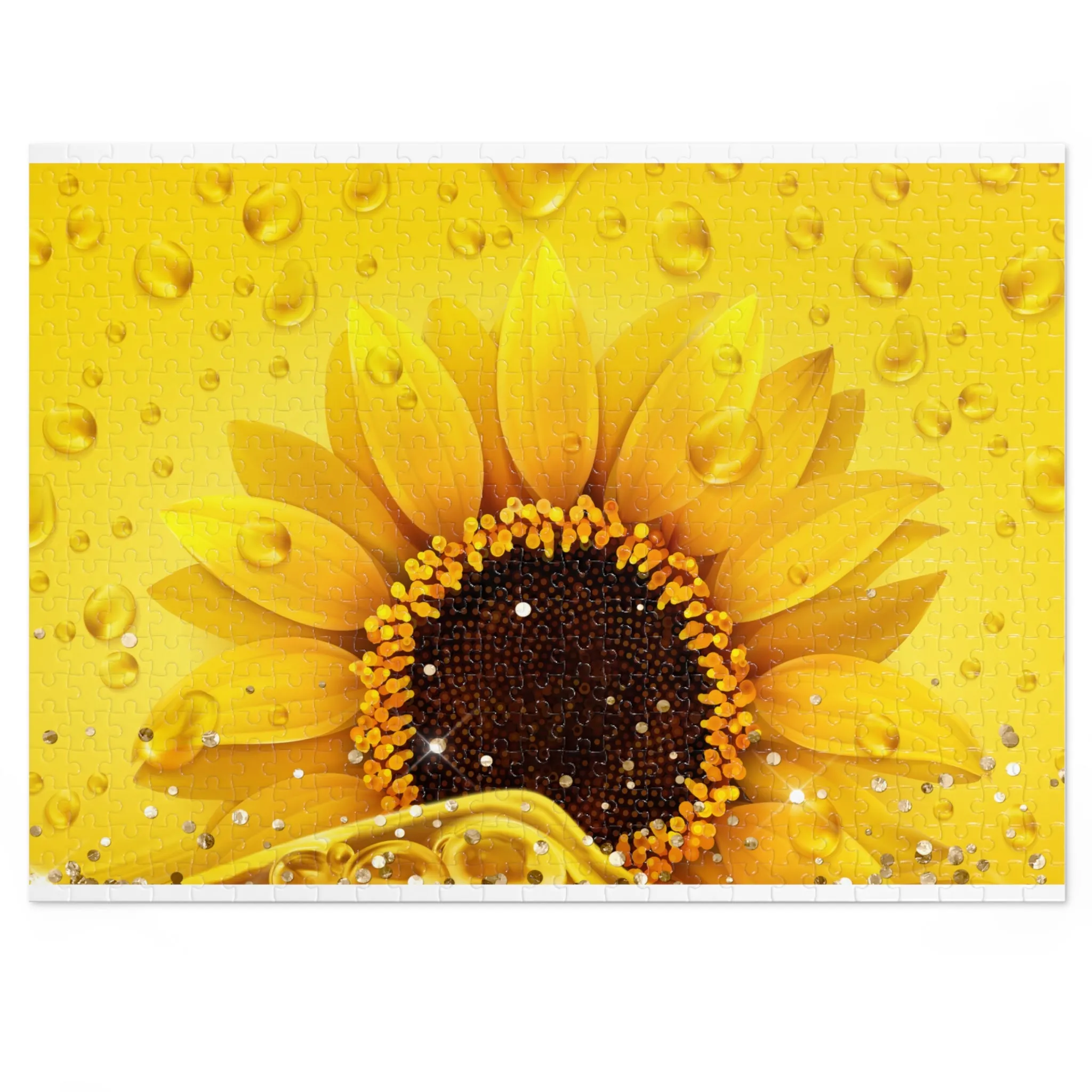 Jigsaw Puzzle, Sunflower, Personalised/Non-Personalised (30, 110, 252, 500,1000-Piece)