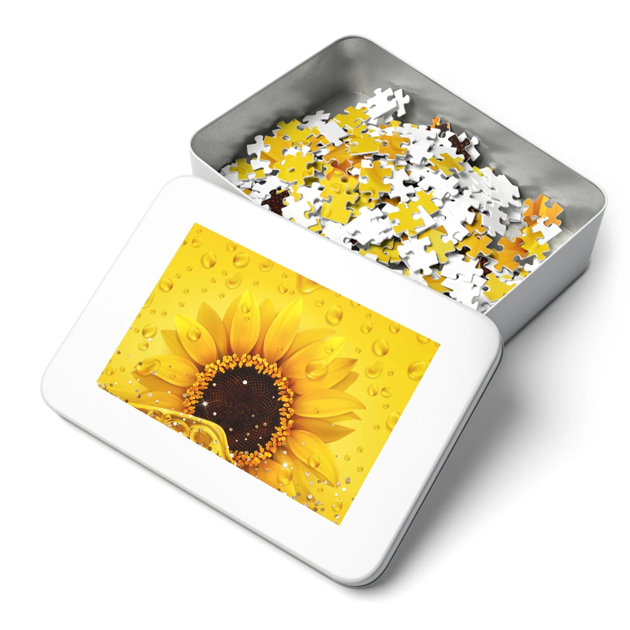 Jigsaw Puzzle, Sunflower, Personalised/Non-Personalised (30, 110, 252, 500,1000-Piece)