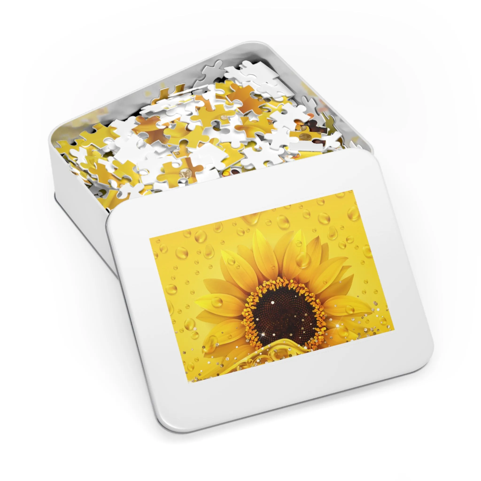 Jigsaw Puzzle, Sunflower, Personalised/Non-Personalised (30, 110, 252, 500,1000-Piece)